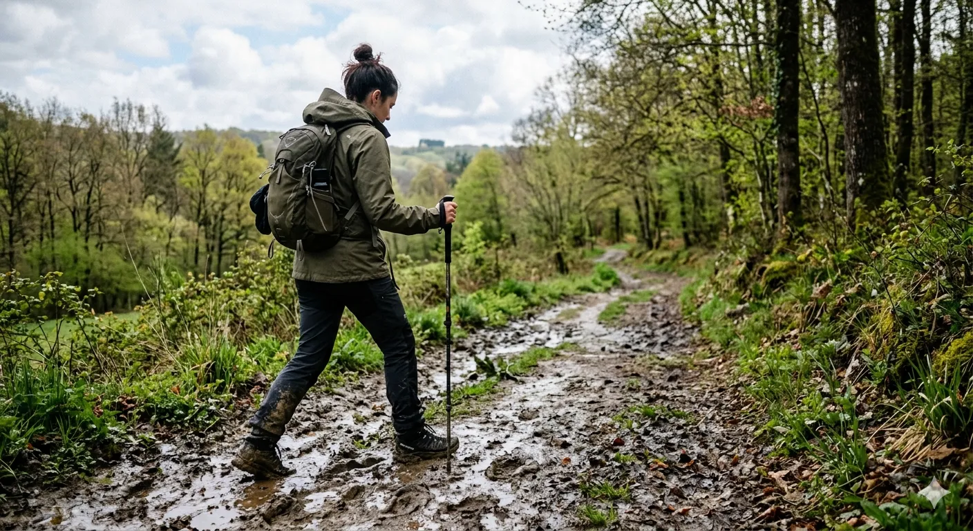 Marcher en avril, quand le sol n'est pas encore sec